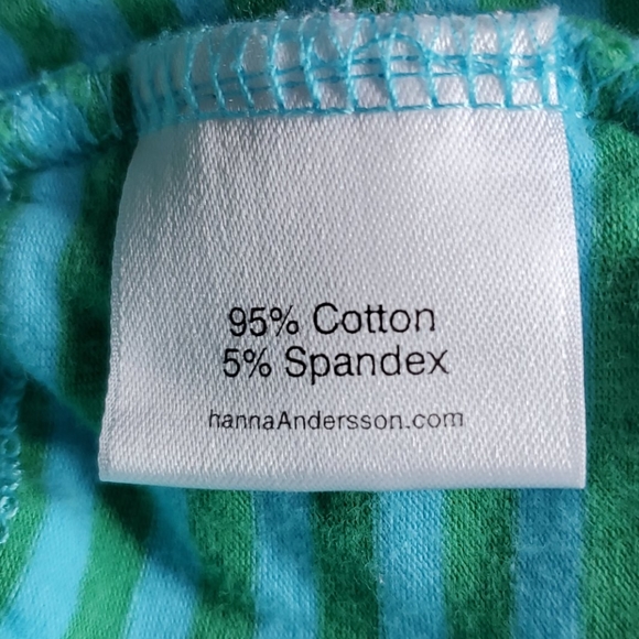 HANNA ANDERSSON GIRL'S STRIPED RUFFLED DRESS SIZE 140 (US size 10) - Picture 6 of 7